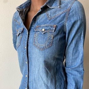 Denim True Religion Top